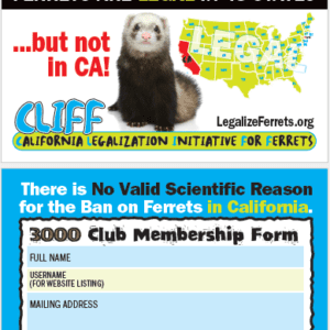 LegalizeFerrets 3000 Club Membership