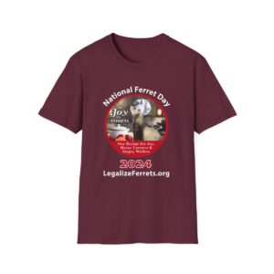 2024 National Ferret Day with White Lettering