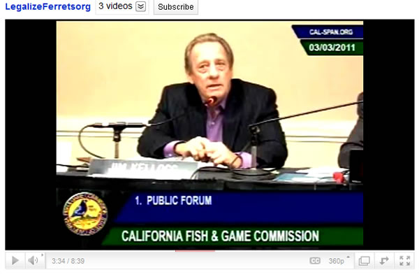 Jim Kellogg speaking during the March 3, 2011 California Fish and Game Commission public forum