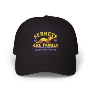 Dad Cap — Ferrets Are Family Embroidered Rescue Hat